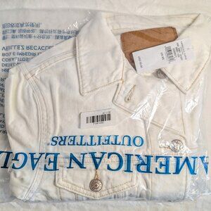 American Eagle White Denim Jacket - Women's XS Extra Small - Brand New With Tags